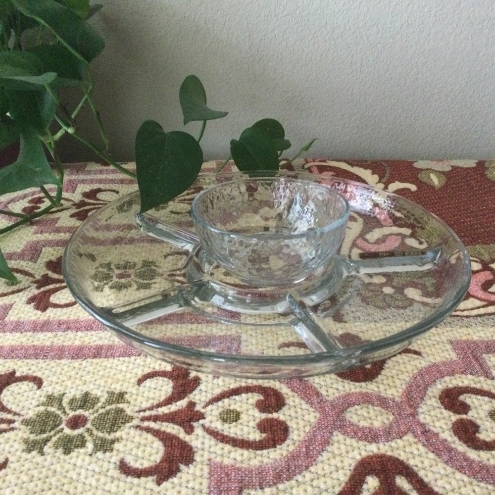 “Libbey Glass” for Chip & Dip serving set - Picture 6 of 9